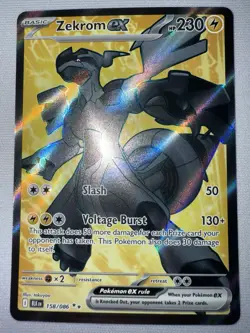 Zekrom ex 158/086 - Pokemon TCG Black Bolt Secret Rare NM - Image 2
