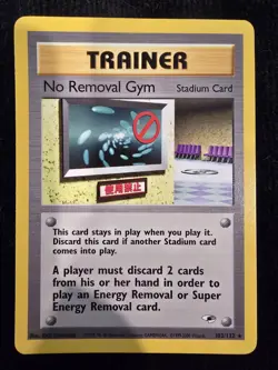 2000 Pokemon Gym Heroes No Removal Gym 103/132 Rare Unlimited Regular TCG - Image 1