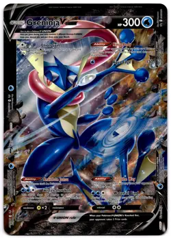 Pokemon TCG Greninja V-Union SWSH155 Jumbo Oversized Black Star Promo LP - Image 1