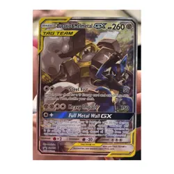 Pokemon Lucario & Melmetal GX TAG TEAM Holo Black Star Promo SM192 260 HP EN - Image 1