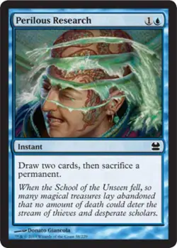 Perilous Research - Light Play MTG Modern Masters - Image 1