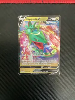Pokemon (Promo) Set ULTRA RARE Rayquaza V SWSH147 - MP - Image 1