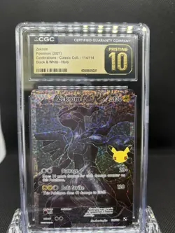 CGC 10 PRISTINE Zekrom 114/114 Celebrations Classic Collection Pokemon 2021 Holo - Image 3