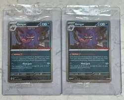 Sealed/New X2 Gengar (Cosmos Holo) (Gamestop Exclusive) 050/088 Pokemon TCG - Image 1
