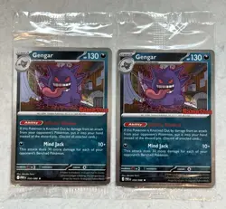 Sealed/New X2 Gengar (Cosmos Holo) (Gamestop Exclusive) 050/088 Pokemon TCG - Image 2