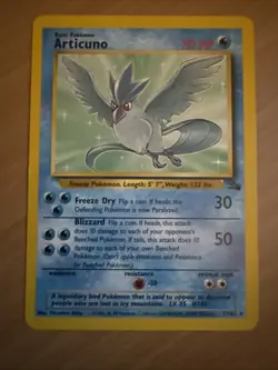 Pokemon Fossil Legendary Birds Set Moltres Zapdos Articuno Non-Holo - Image 3