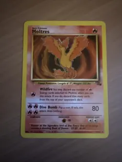 Pokemon Fossil Legendary Birds Set Moltres Zapdos Articuno Non-Holo - Image 5