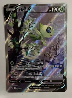 Pokemon TCG Celebi v 245/264 Alternative Art Holo Fusion Strike SWSH08 - Image 1