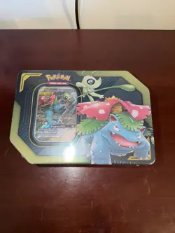 Pokemon TCG Celebi & Venusaur GX Tag Team Sealed Tin - Image 1