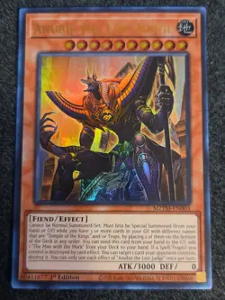 Yugioh Anubis the Last Judge MZTM-EN003 Ultra Rare 1st Ed NM - Image 1