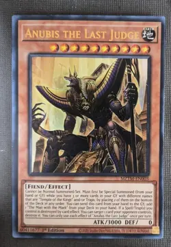 Yugioh Anubis the Last Judge MZTM-EN003 Ultra Rare 1st Ed NM - Image 1