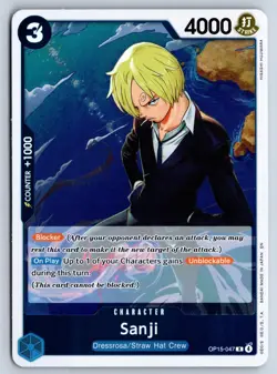 Sanji OP15-047 One Piece Adventure on Kami's Island Foil Rare Near Mint - Image 1