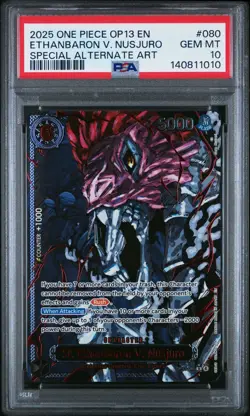 One Piece OP13 Five Elders God Demon Pack Sequential Red SP ALT ART PSA 10 - Image 2