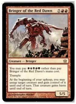 MTG Bringer of the Red Dawn - Fifth Dawn Moderately Played English - Image 1
