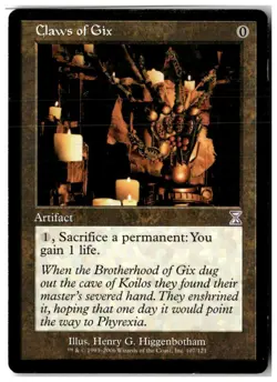 MTG Claws of Gix - Timeshifted Moderately Played English - Image 1