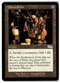 MTG Claws of Gix - Urza's Saga Moderately Played English - Image 1