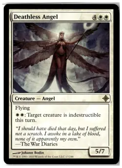 MTG Deathless Angel - Rise of the Eldrazi Moderately Played English - Image 1