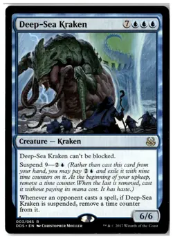 MTG Deep-Sea Kraken - Duel Decks: Mind vs. Might Moderately Played English - Image 1