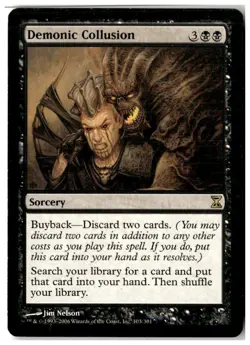 MTG Demonic Collusion - Time Spiral Moderately Played English - Image 1
