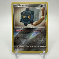 Bronzor 100/181 Pokemon Sun & Moon 2019 Team Up Unlimited Reverse Holo LP - Image 1