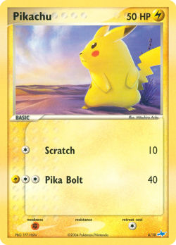 Pikachu 6/10 EX Trainer Kit Latios Pokemon Moderately Played - Image 1