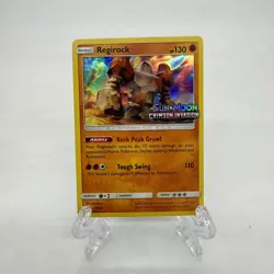 Regirock SM74 Pokemon Sun & Moon Crimson Invasion Promo Holo - Image 1