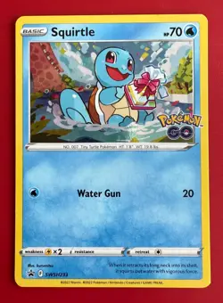 🌊 Pokemon TCG – Squirtle SWSH233 – SWSH Black Star Promo – Cosmos Holo NM - Image 1