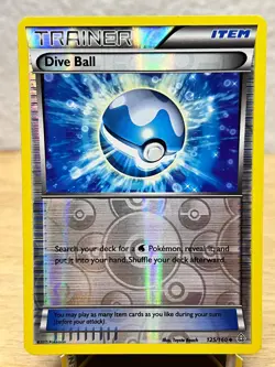 Primal Clash Dive Ball 125/160 Uncommon Pokemon Reverse Holo LP - Image 1