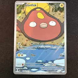 Pokemon TCG Stunfisk 118/086 Sv: White Flare Holo Illustration Rare NM - Image 1