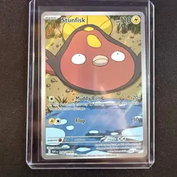 Pokemon TCG Stunfisk 118/086 Sv: White Flare Holo Illustration Rare NM - Image 2