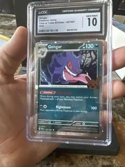 Pokemon Gengar TCG Stamped Halloween Trick or Trade, Holo Rare, 057/198 CGC 10 - Image 2