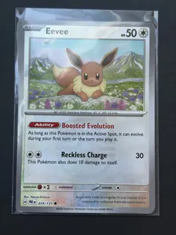 Pokemon Eevee 074/131 Sv: Prismatic Evolutions Holo MASTER BALL - Image 1