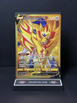 Pokemon Sword & Shield Base Set Secret Rare Zamazenta V #212 - Image 1