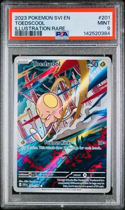 POKEMON PSA 9 TOEDSCOOL 201/198 SCARLET e VIOLET ENGLISH 2023! - Image 1
