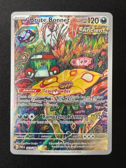 Pokemon Brute Bonnet Illustration Rare SV04: Paradox Rift 207/182 NM - Image 1