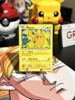 Pokemon TCG XY Pikachu 42/146 Lego Movie Promo Cosmos Holo LP - Image 1