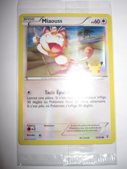 POKEMON NEUF PROMO MIAOUSS 53/83 FRENCH MINT HOLOFOIL SEALED STAMPED GENERATION - Image 1