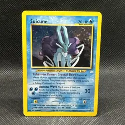 Suicune 14/64 Neo Revelation Holo LP SWIRL Pokemon TCG - Image 1