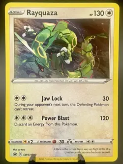 Rayquaza SWSH029 Sword & Shield Black Star Promo Holo Pokemon TCG NM - Image 1