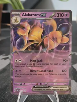 Pokemon TCG Alakazam EX Black Star Promo SVP 050 NO STAR HOLO ERROR NM - Image 4