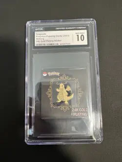 Dragonite 24K Gold Plated Pokemon Sticker Korean Striking Popping Candy - Image 1