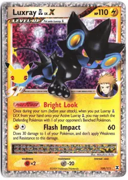 Luxray GL LV.X 109/111 Celebrations: Classic Collection Pokemon - Image 1