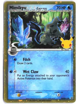 Mimikyu (Delta Species) SWSH136 Holo Promo Sword & Shield Promo Pokemon - Image 1