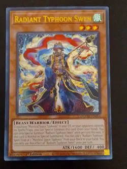 Yu-Gi-Oh! Radiant Typhoon Swen, Ultra Rare, DOOD-EN014 - Image 1