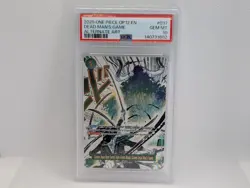 2025 ONE PIECE LEGACY OF THE MASTER DEAD MAN'S GAME OP12-037 ALT ART PSA 10 - Image 1