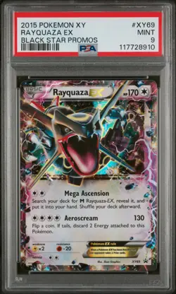 2015 POKEMON BLACK STAR PROMO RAYQUAZA #XY69 PSA 9 MINT #117728910 - Image 1