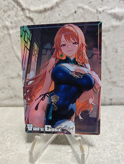 Nami Trading Card Waifu Goddess Story Anime Girl holo Karte Manga Full Art - Image 1