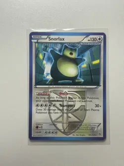 Pokemon TCG Snorlax Plasma Storm 101/135 Rare Non-Holo Card - LP - Image 2