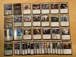 Magic The Gathering Lot Of 41 Battle For Baldur’s Gate WHITE Cards - Image 1