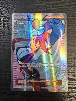 Pokemon TCG Skyla 122/122 XY BREAKpoint Full Art Ultra Rare Holo Trainer Card HP - Image 1